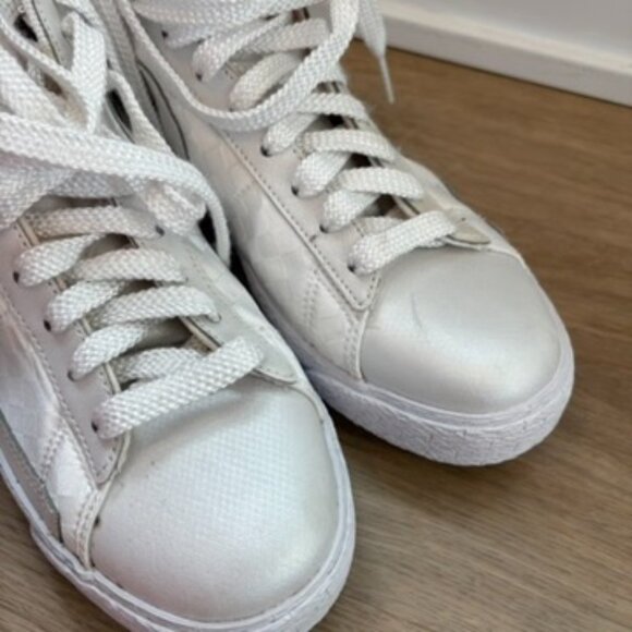 Vintage 2008 Nike Blazer Mid '09 Premium White Snakeskin Checker Size 9 EU 40.5 - Picture 9 of 9